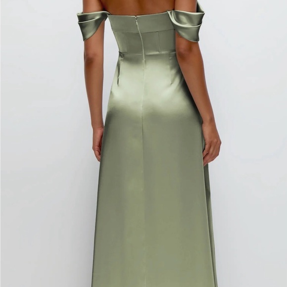 After Six Sage Off-Shoulder Maxi Dress - Picture 2 of 4